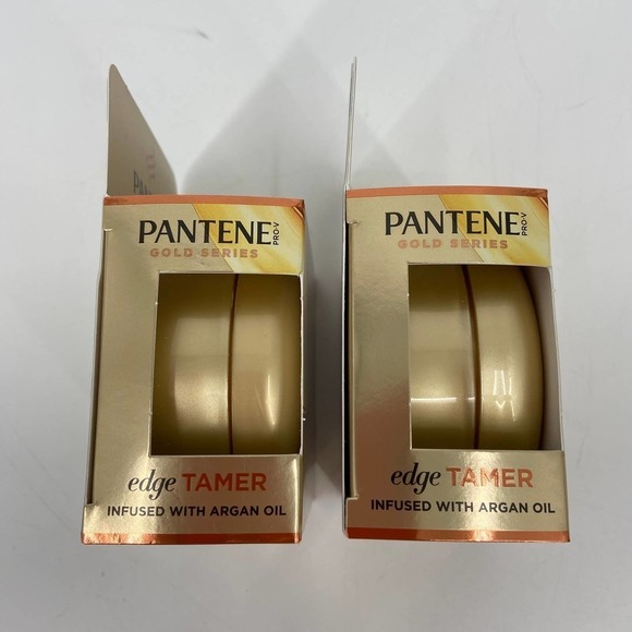 Pantene Gold Series Pro-V Edge Tamer Argan Oil Hair Styling 2 Pack 2.6 ounce - Picture 3 of 7